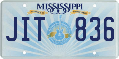 MS license plate JIT836