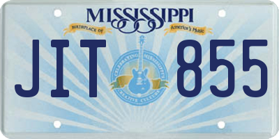 MS license plate JIT855