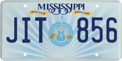 MS license plate JIT856