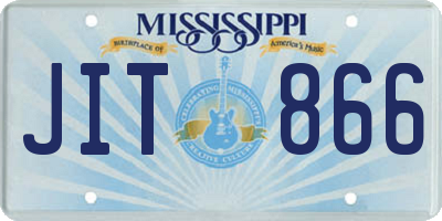 MS license plate JIT866