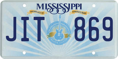MS license plate JIT869