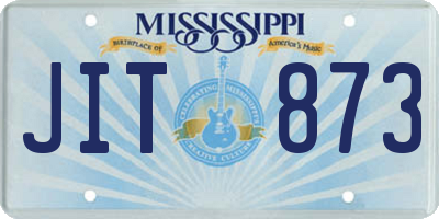 MS license plate JIT873