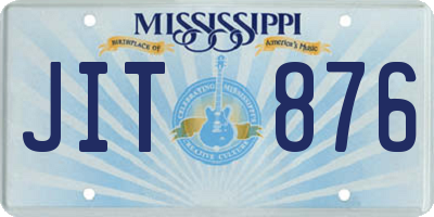 MS license plate JIT876