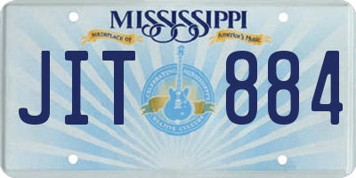 MS license plate JIT884