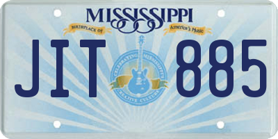 MS license plate JIT885