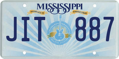 MS license plate JIT887