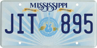 MS license plate JIT895