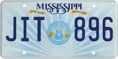 MS license plate JIT896