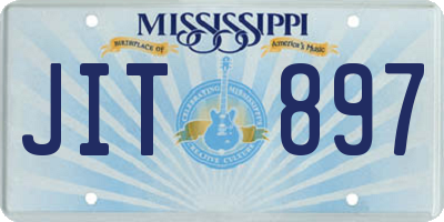 MS license plate JIT897