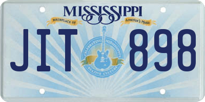MS license plate JIT898