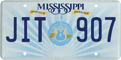 MS license plate JIT907