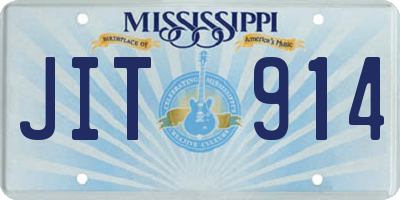 MS license plate JIT914