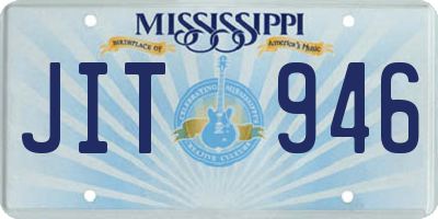 MS license plate JIT946