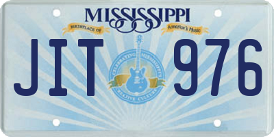MS license plate JIT976