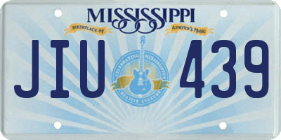 MS license plate JIU439