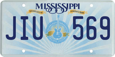 MS license plate JIU569