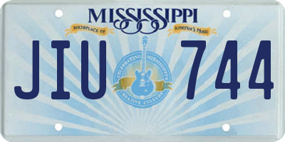 MS license plate JIU744
