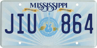 MS license plate JIU864