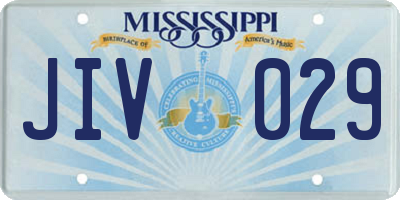 MS license plate JIV029