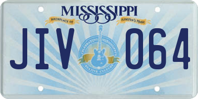 MS license plate JIV064