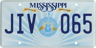 MS license plate JIV065