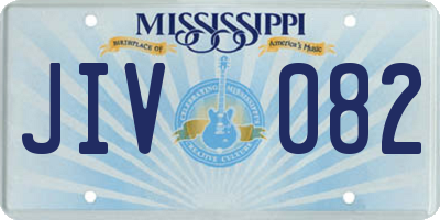 MS license plate JIV082