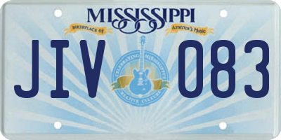 MS license plate JIV083
