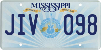 MS license plate JIV098