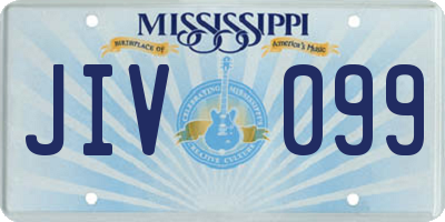 MS license plate JIV099