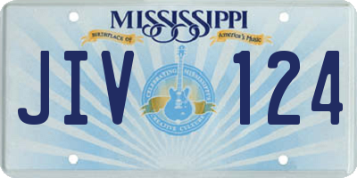 MS license plate JIV124