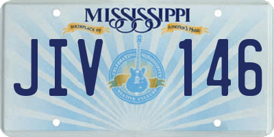 MS license plate JIV146