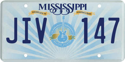 MS license plate JIV147