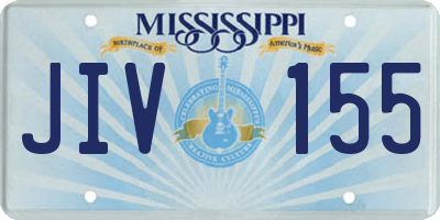 MS license plate JIV155