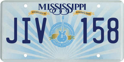 MS license plate JIV158
