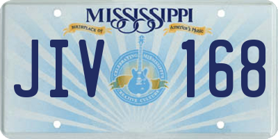 MS license plate JIV168
