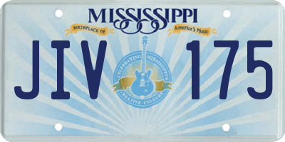 MS license plate JIV175