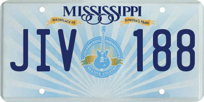 MS license plate JIV188
