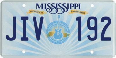 MS license plate JIV192