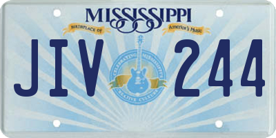 MS license plate JIV244