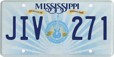 MS license plate JIV271