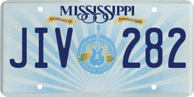 MS license plate JIV282