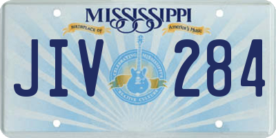 MS license plate JIV284