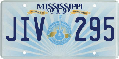 MS license plate JIV295