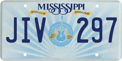 MS license plate JIV297