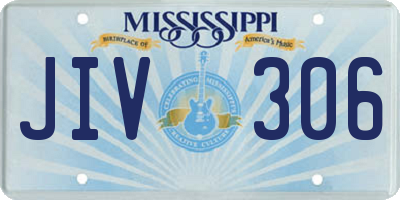 MS license plate JIV306