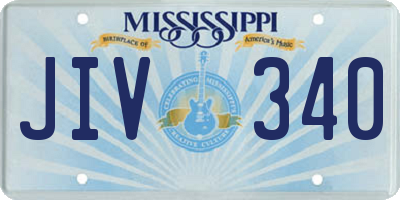 MS license plate JIV340