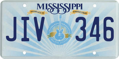 MS license plate JIV346