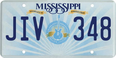 MS license plate JIV348