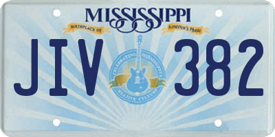 MS license plate JIV382