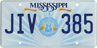 MS license plate JIV385